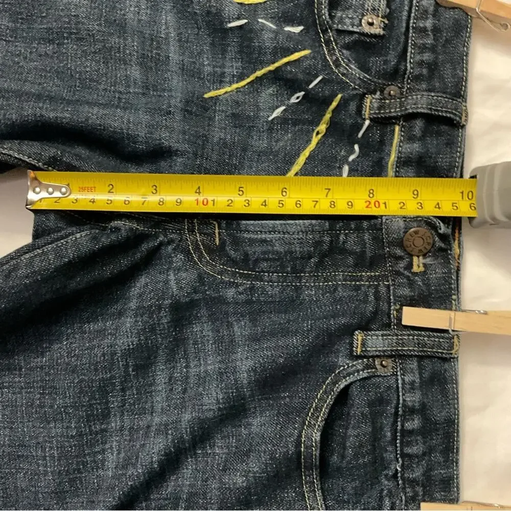 J. Crew Sunshine Hipslung Frayed Hem Cropped Jean 28 Boho Festival Retrogirl